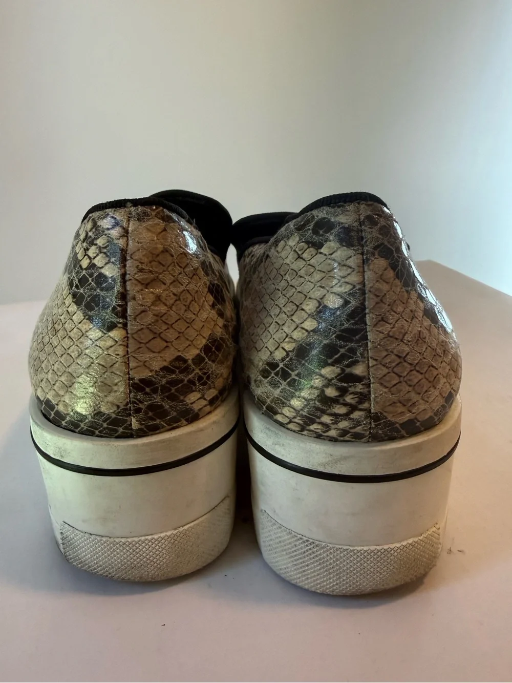 Stella McCartney Faux Python Slip On Platform Sneaker Size 37 #Lux-SH-2